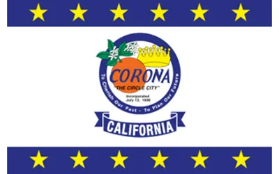 Corona city flag 