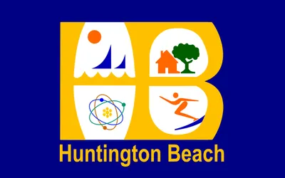 Huntington Beach city flag 