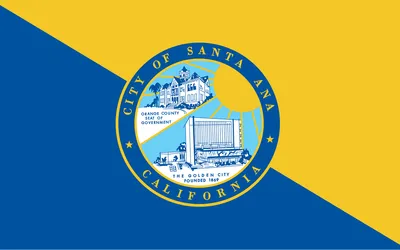 Santa Ana city flag 