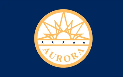 Aurora city flag 