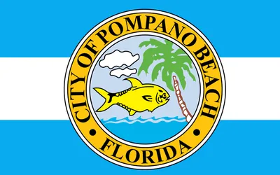 Pompano Beach city flag 