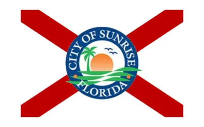 Sunrise city flag 