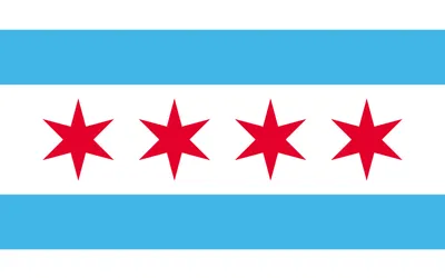 Chicago city flag 
