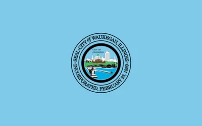 Waukegan city flag 