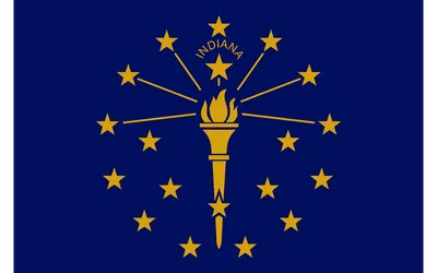 Indiana state flag 