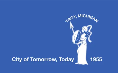 Troy city city flag 