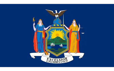 New York state flag 