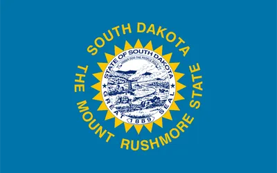 South Dakota state flag 