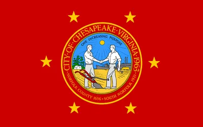 Chesapeake city flag 