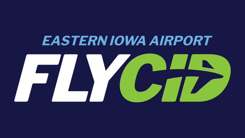 The Eastern Iowa Airport (CID) logo